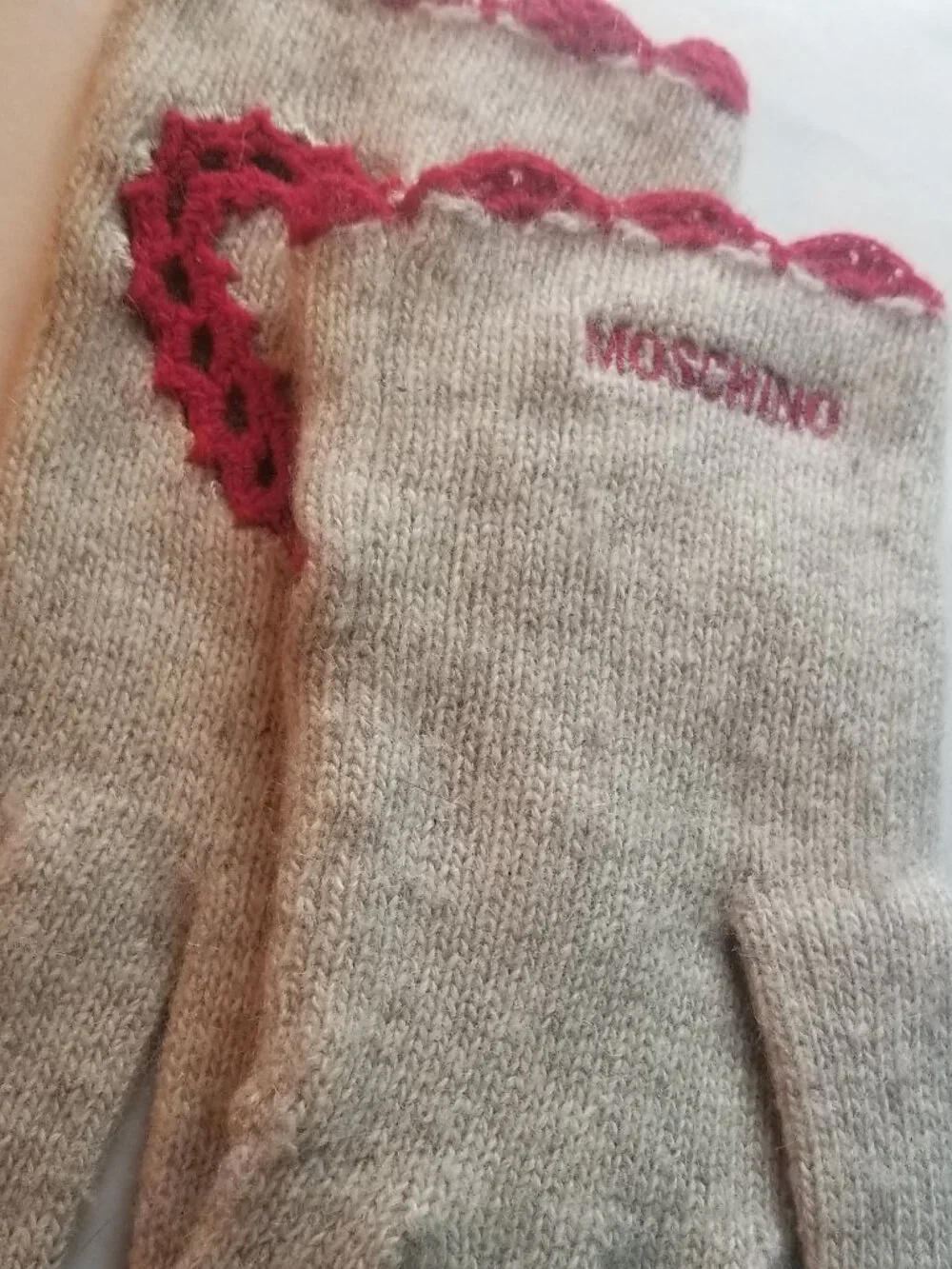 MOSCHINO gloves & Eugina Kim arm warmers